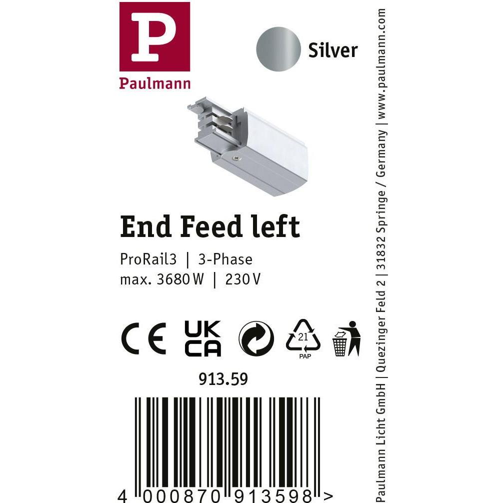 Thumbnail - Paulmann, Zubehör Beleuchtung, ProRail3 Endkappe