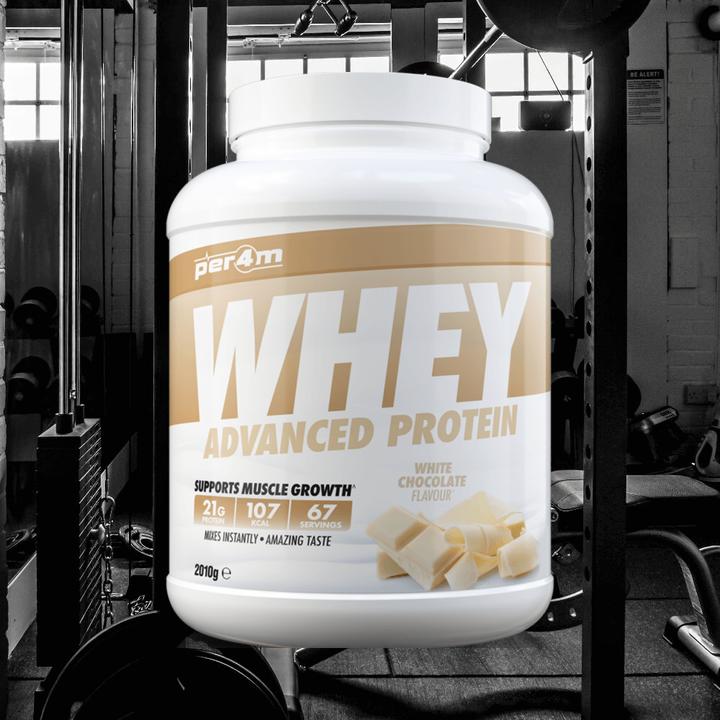 Actual product image Per4m Whey Advanced Protein (2010 g, 1 x, White Chocolate)
