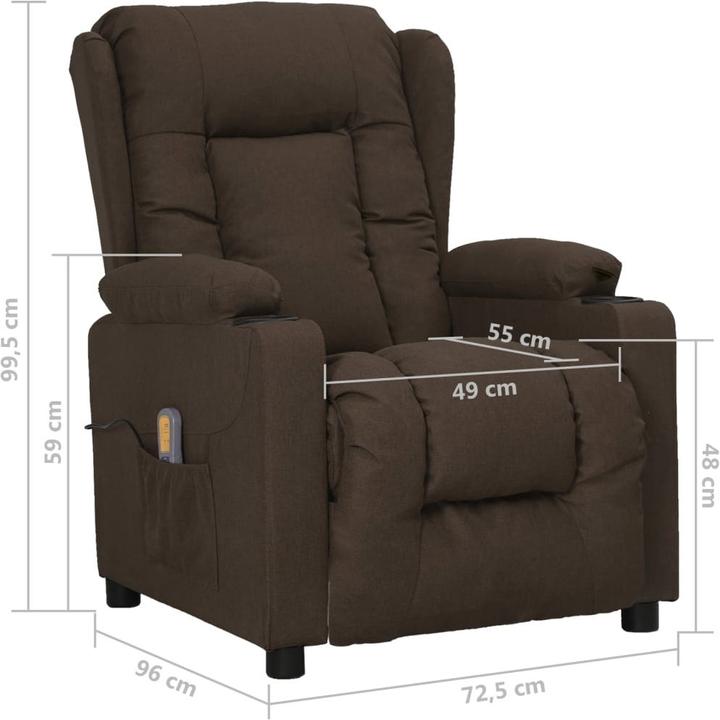 Produktbild vidaXL Elektrischer Massagesessel