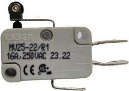 Produktbild RS PRO Mikroschalter Kurzer Rollenhebel-Betätiger Schnellverbindung, 16 A bei 250 V AC, SPDT IP 40 2