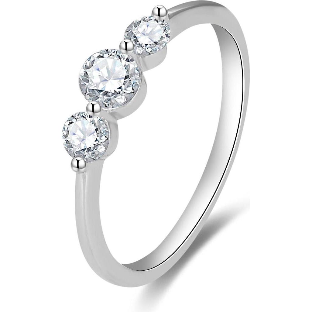 Beneto, Anello, Fine engagement ring with AGG466 zircons - Circuit: 60 mm (L), (60)