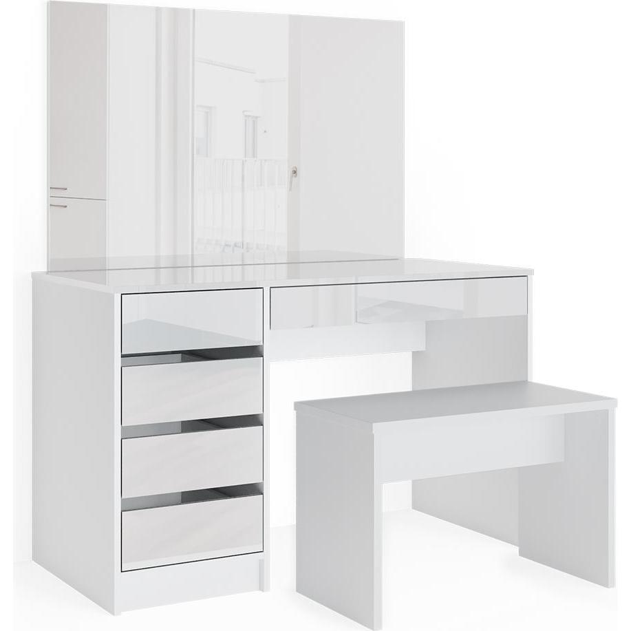 Vicco, Schminktisch, Sherry mit Hocker (120 x 75 x 55 cm)