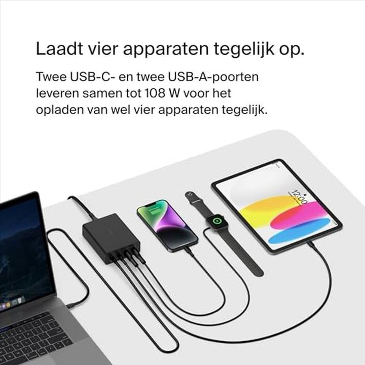 Produktbild Belkin Boost Charge Pro 4-Port GaN Charger (108 W)