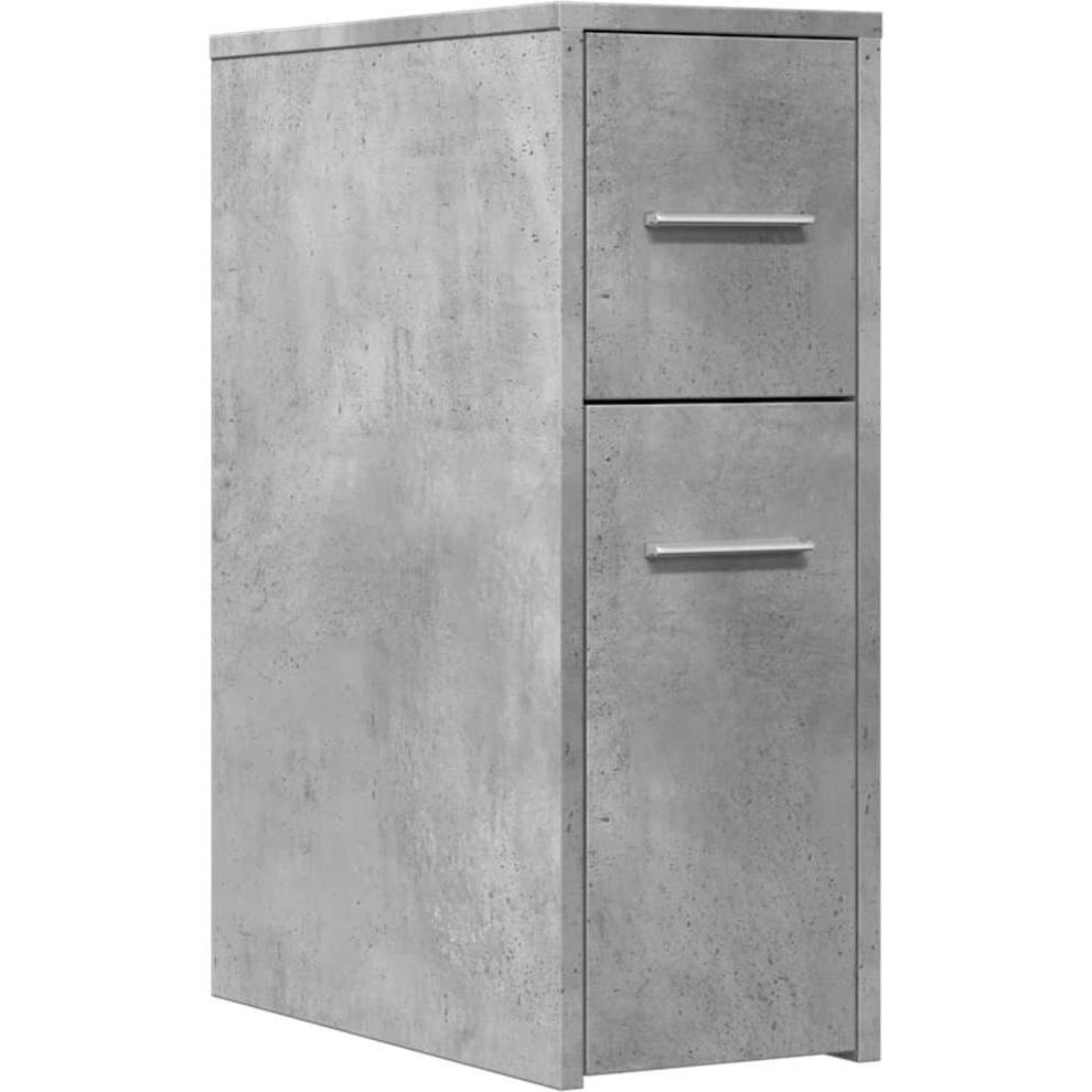 VidaXL, Badezimmerschrank, Badschrank Schmal mit Rollen