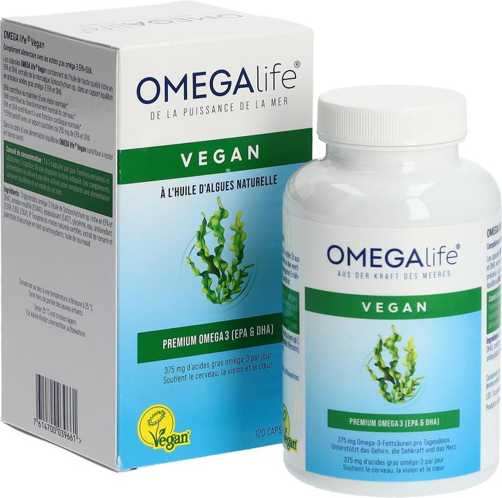 Produktbild Omega-Life Algenöl (120 Stück, Kapseln, 127 g)