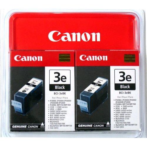 Canon, Druckerpatrone, BCI-3eBK 2er Pack (BK)
