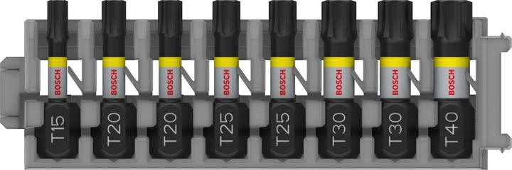 Bosch Professional Zubehör PRO Torx Impact Bit, T15, T20(x2), T25(x2), T30(x2), T40, 25 mm, 8-tlg. (T40, T15, T20, T25, T30)