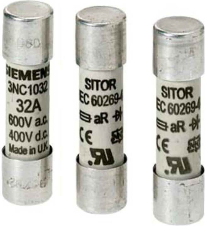 Produktbild Siemens SITORZylindersicherungseinsatz 63 A aR Un AC Un DC (63 A)
