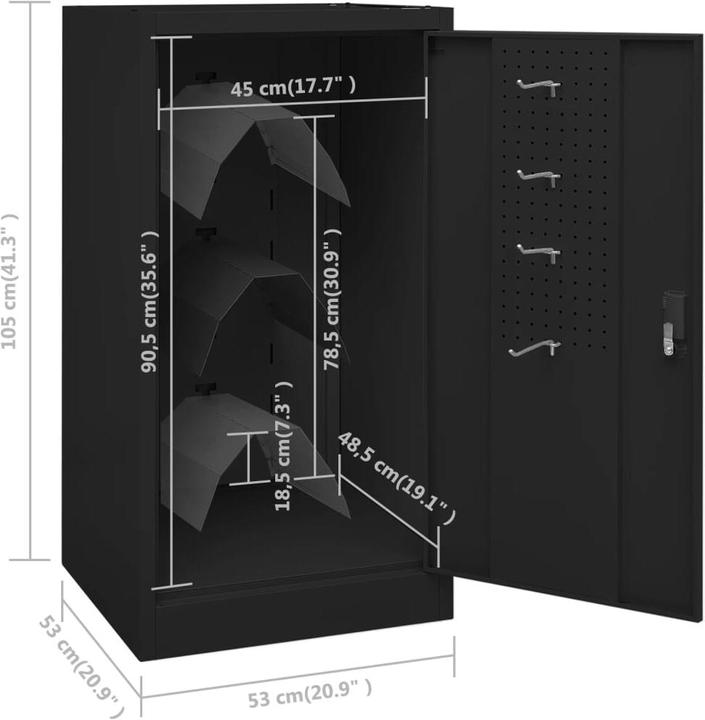 Image du produit vidaXL Sattelschrank (53 x 53 x 105 cm)