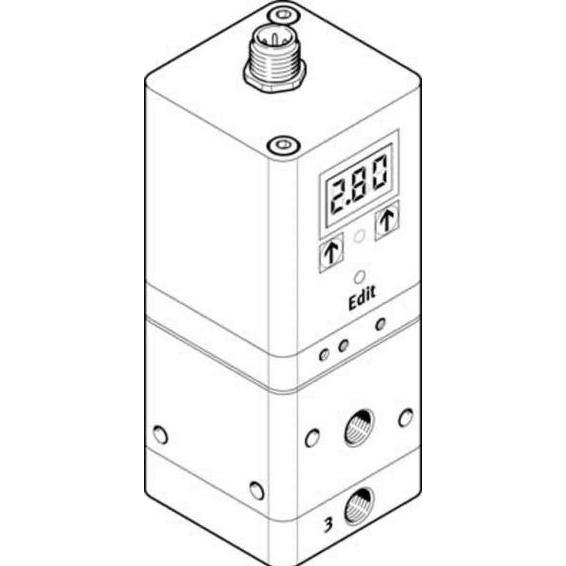 Festo VPPE-3-1-1/8-10-010-E1T 557778 Proportional-Druckr egel (VPPE-3-1-1/8-10-010-E1T)