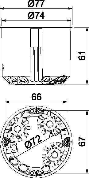 Produktbild OBO Bettermann HW Gerätedose