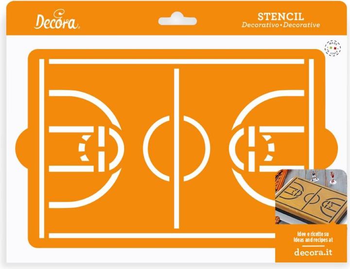 Produktbild Decora Schablone Basketballfeld 30 X 20 cm