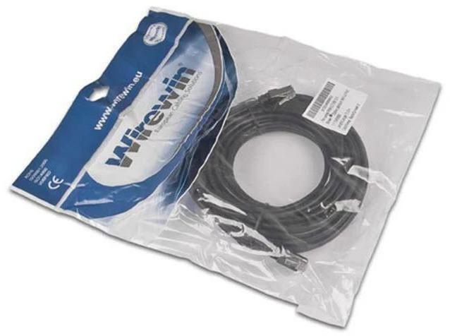 Immagine prodotto Wirewin Cavo patch per esterni: 15m, nero (U/FTP, CAT5e, 15 m)