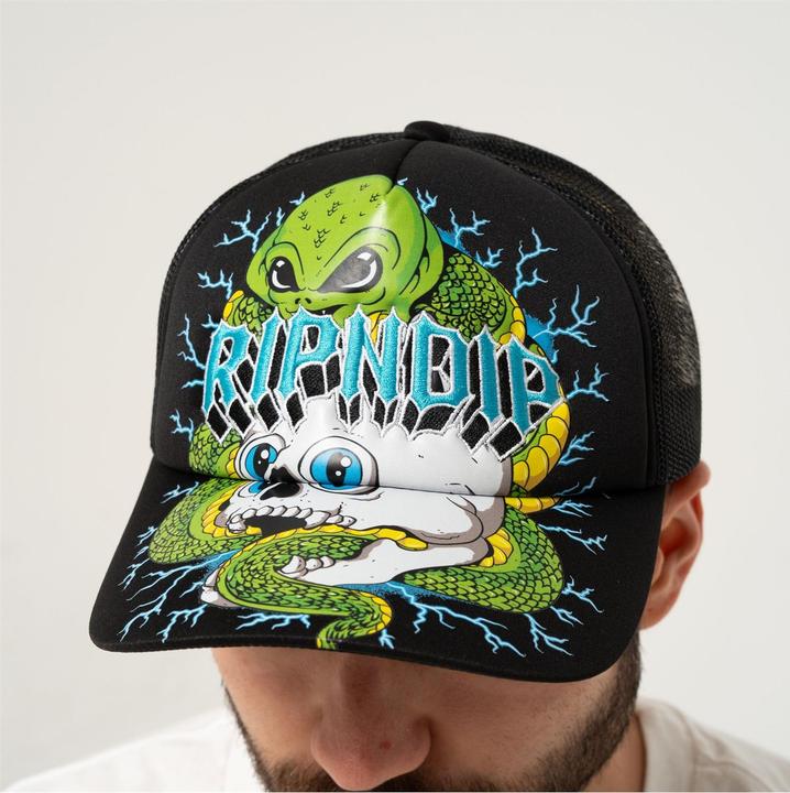 Actual product image RipnDip Skull & Bones Trucker Hat