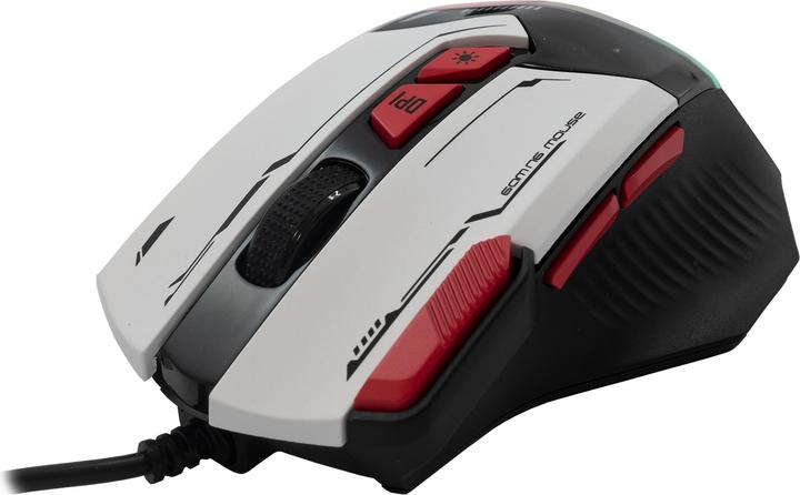 Actual product image Baracuda Gaming Mouse MANTA, 8D, 12800 dpi, White (BGM-042) (Cable)