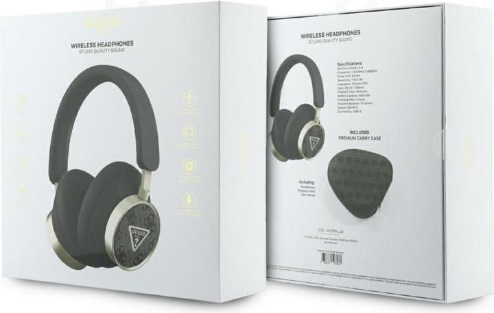 Actual product image Guess Headphones 4G Triangle Logo Bluetooth ENC black (ANC, 45 h, Wireless)