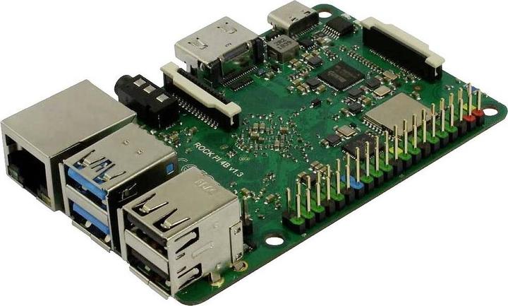 Actual product image Allnet rock pi 4 model a 2gb v1.4 (without wifi/bluetooth/poe)