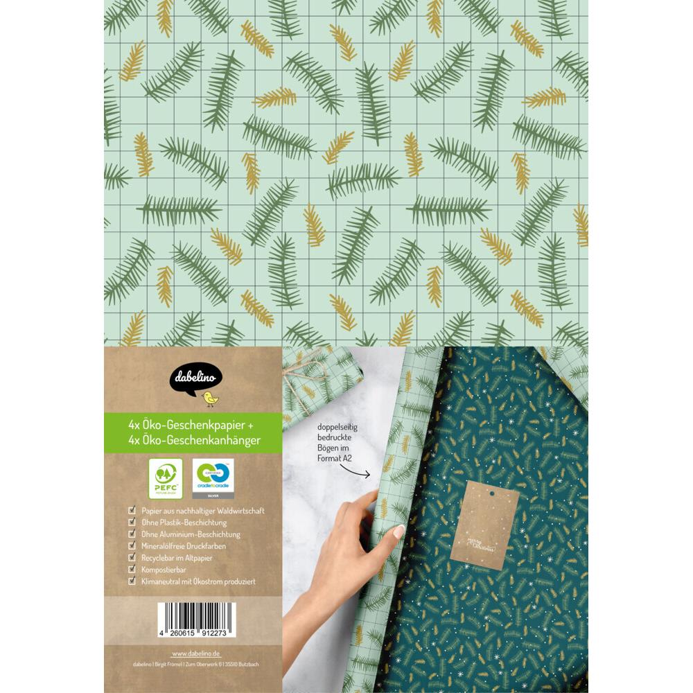 Thumbnail - Dabelino, Geschenkverpackung, Geschenkpapier Set Weihnachten für Erwa (Geschenkpapier, 1 x)