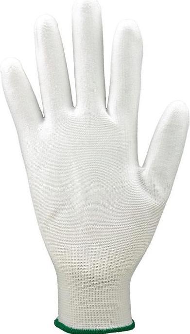 Actual product image Asatex Glove size 10 white EN 388 PPE category II nylon with polyurethane (10)