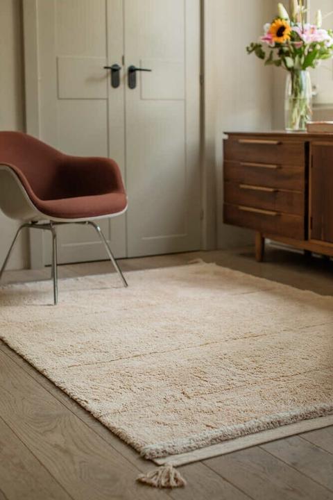Produktbild Lorena Canals Teppich Bloom Gold (200 x 140 cm)