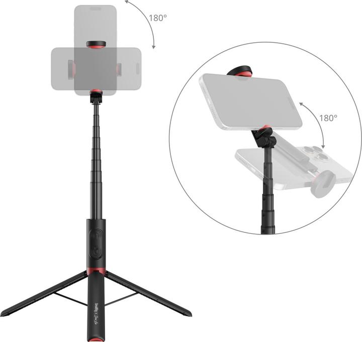 Actual product image SmallRig Smartphone-Stativ Selfie Stick ST30 Lite Schwarz