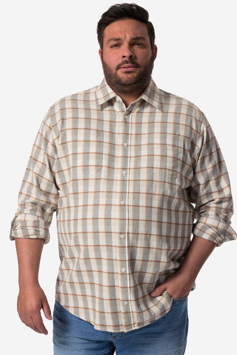 Produktbild Men+ Karo-Flanellhemd, Langarm, Kentkragen, Modern Fit (L)