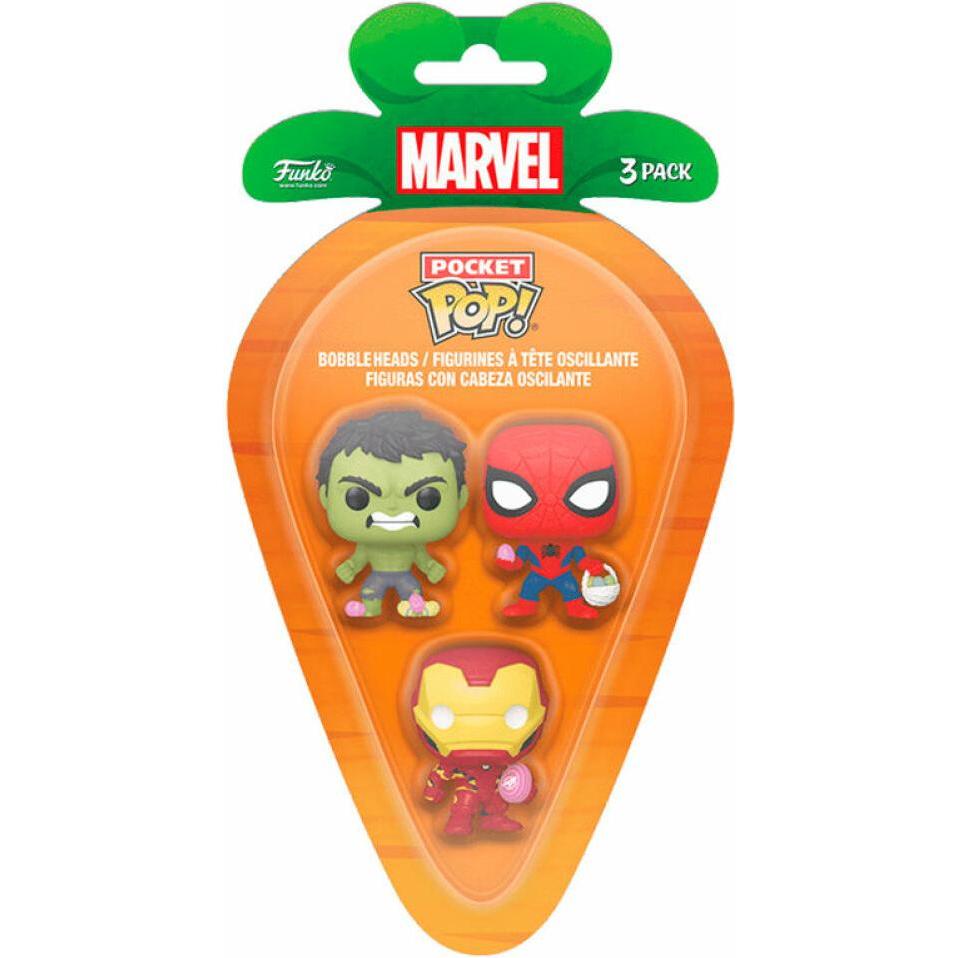 Funko Marvel pack 3 figurines Pocket POP! Vinyl SM/IM/H 4 cm