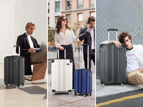 Image du produit Kono 3-teiliges Hartschalen Trolley-Kofferset (113 l)