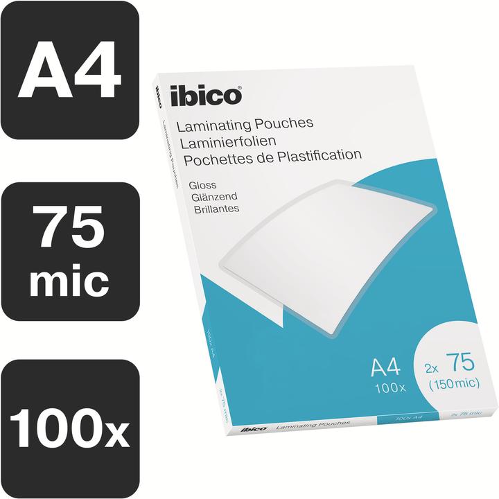 Actual product image Ibico Laminating foil (A4, 100 pcs., 75 µm)