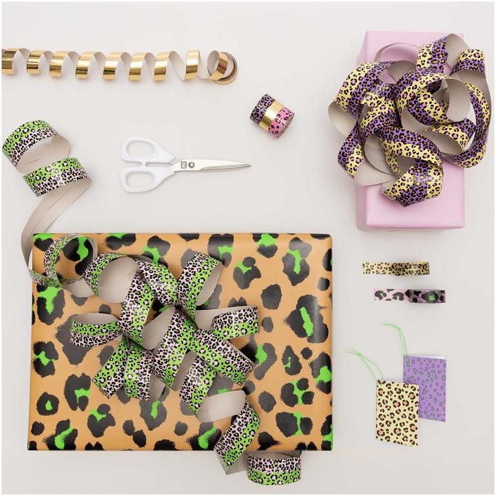 Actual product image Rico Design Wrapping paper Leo 70 x 3 m, Green/Orange (Wrapping paper, 1 x)