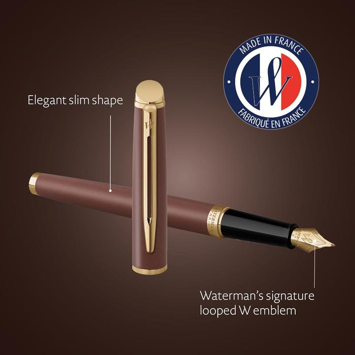 Productafbeelding Waterman Hémisphère Understated Edition - Füllfederhalter (Goud, Koperrood, 1x)