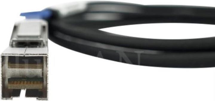 Actual product image CBO Broadcom LSI CBL-SFF8644-8088-10M compatible BlueLAN MiniSAS cable 1 metre BL464801GN1M30