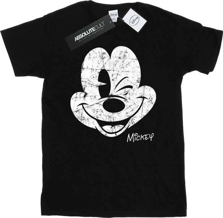 Immagine prodotto Disney Mickey Mouse Distressed Face Maglietta Uomo (S)