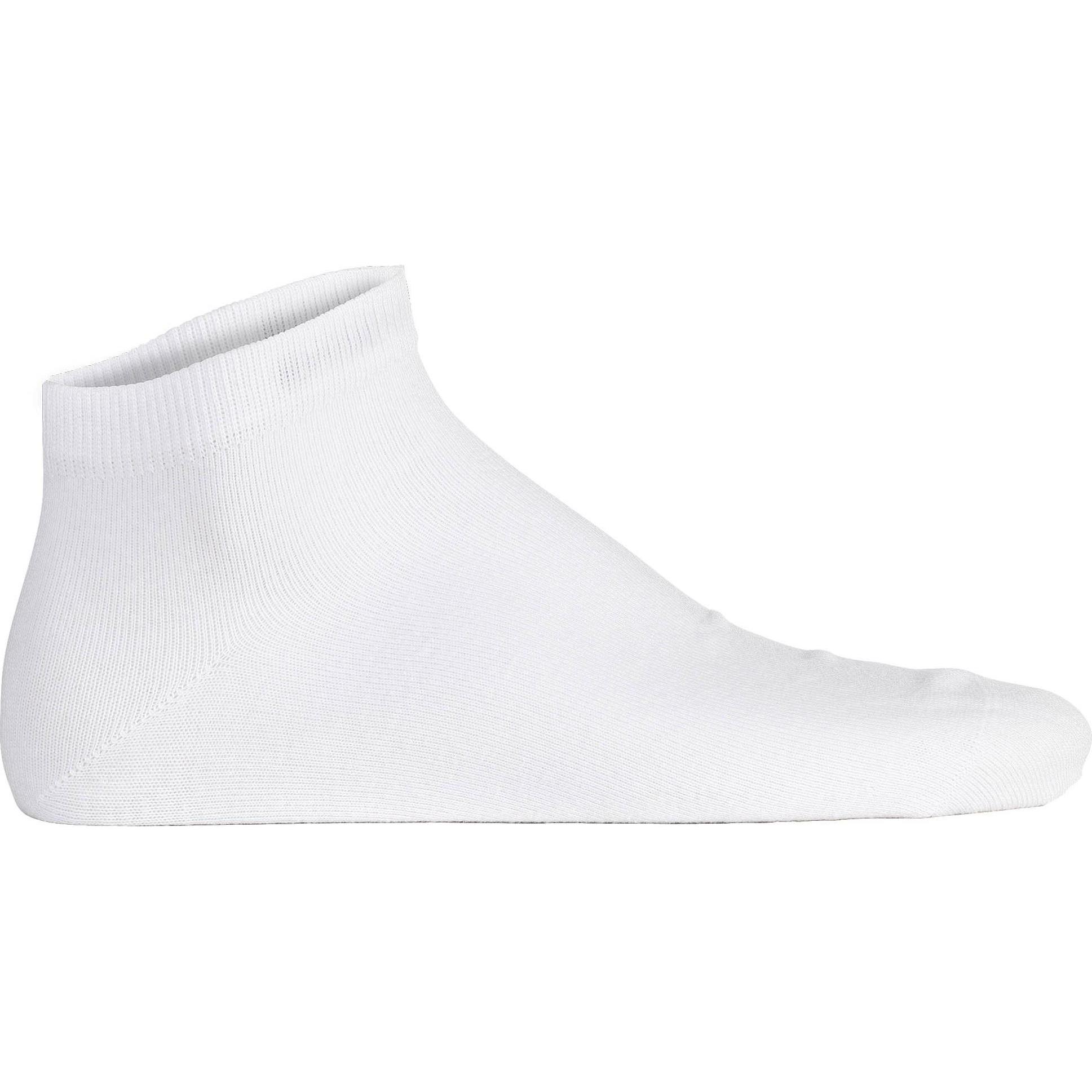 Thumbnail - Von Jungfeld, Herren, Socken, Socken Homewear Stretch Essentials Sneaker Unisex, Weiss, (4er Pack, 35 - 38)