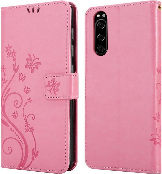 Produktbild Cadorabo Flower Book Cover (Sony Xperia 5)