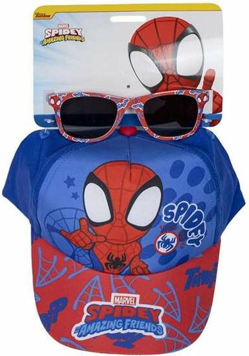 Actual product image Spidey red cap and sunglasses 2 pieces