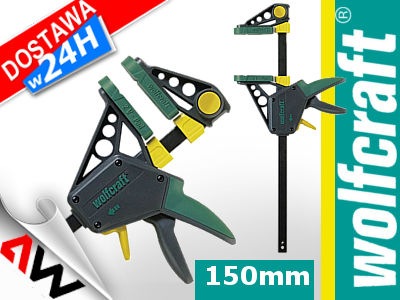 Actual product image wolfcraft EHZ PRO One-Hand Clamp 100/150 mm (150 mm)