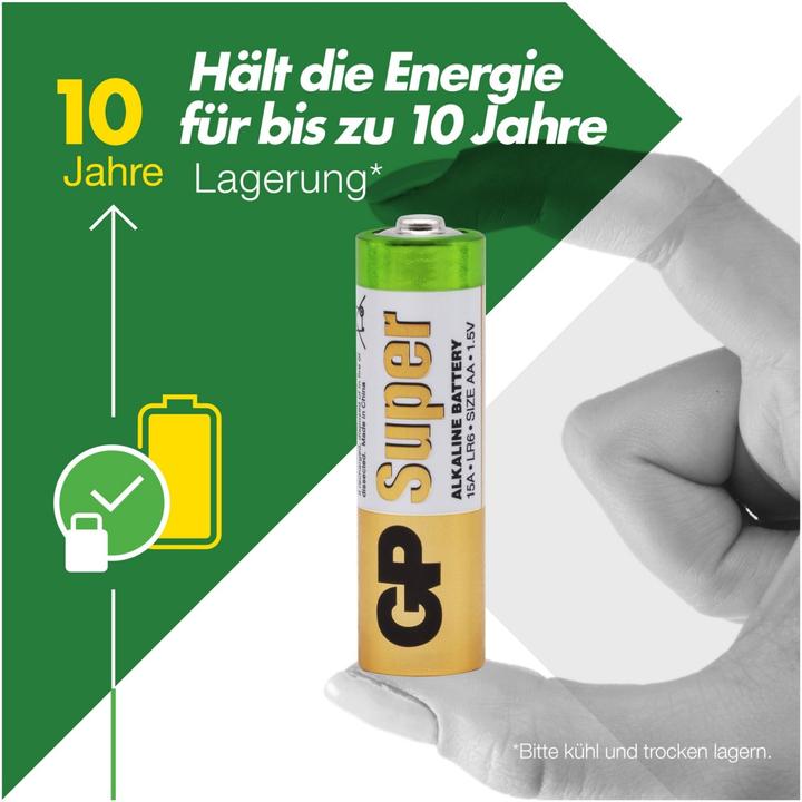 Immagine prodotto GP Batteries Batteria AAA Micro Alcalina Super, 12 pezzi, AA Mignon, 32 pezzi (12 pz., AAA, AA)