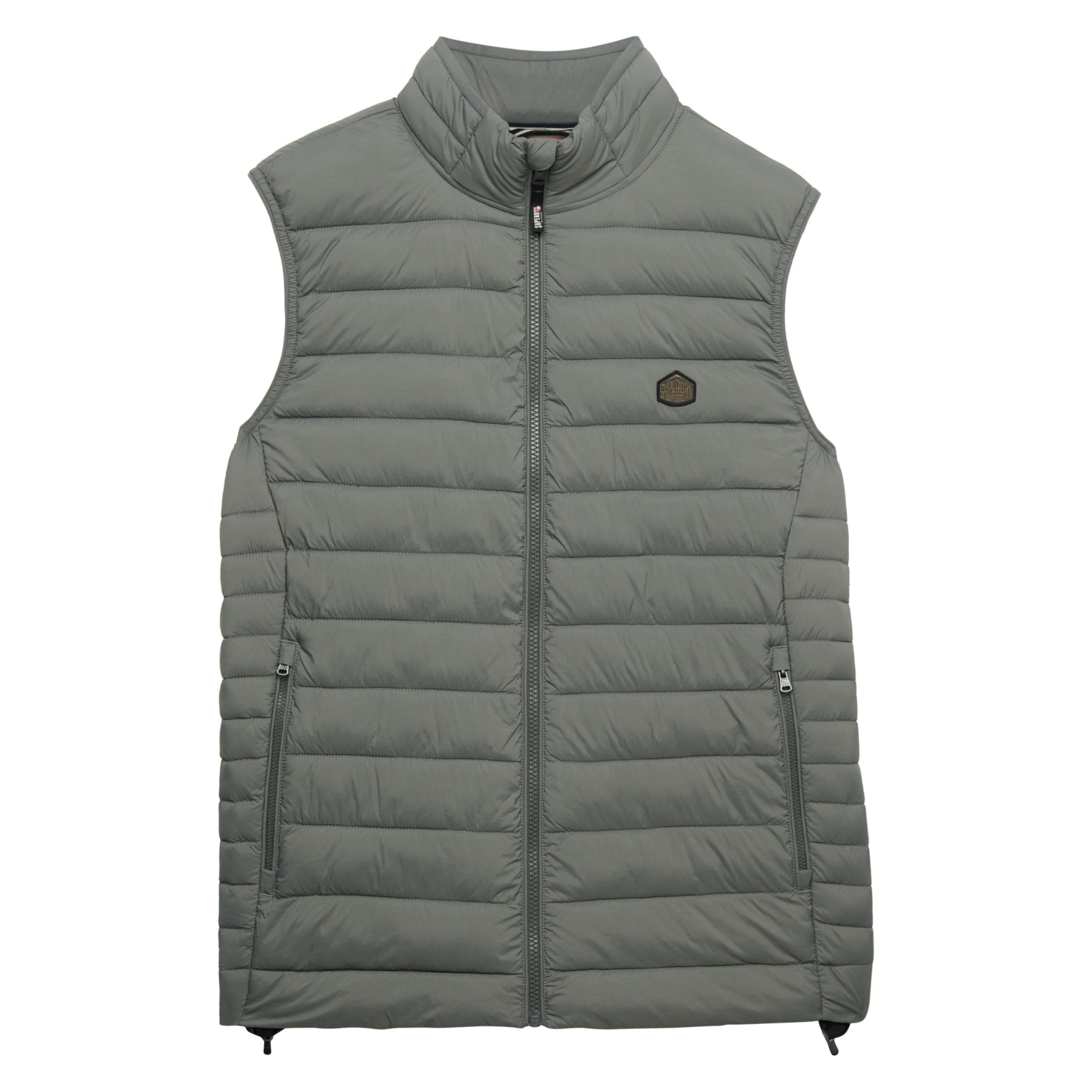 Superdry, Herren, Westen, Fuji Lite Steppweste, Grau, (M)