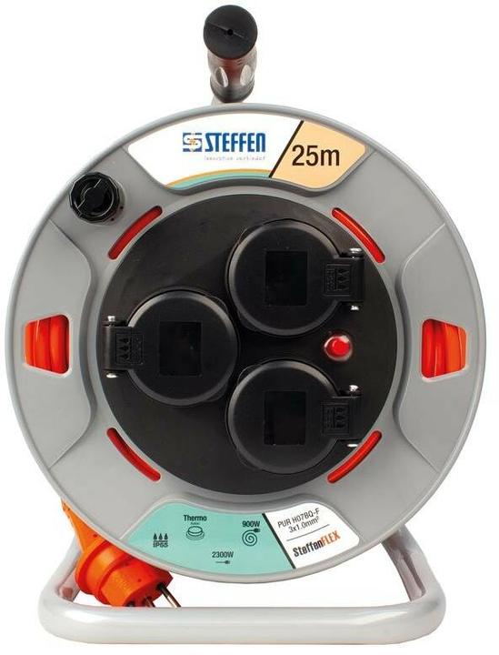 Actual product image Steffen Cable reel (25 m, 1 mm²)