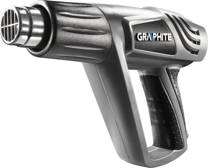 Actual product image Graphite Heat gun 2000W, temperature range: I: 25 ° C, II: 350 ° C, III: 550 ° C, housing