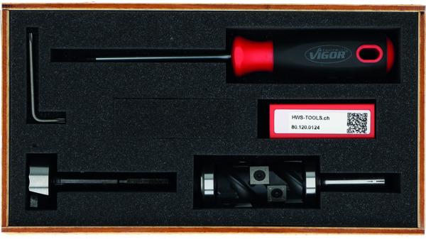 Produktbild Hws Wendeplatten-Spiralbündigfräserset ELEMENT 3055