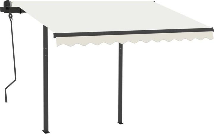 vidaXL Sttzen fr Markisen Anthrazit 300x245 cm Eisen,Farbe