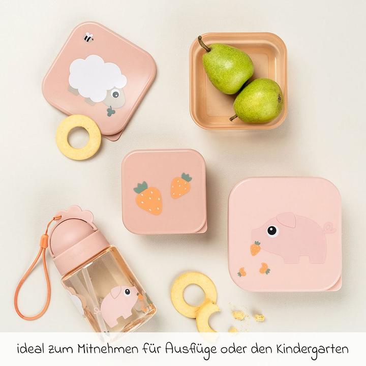 Produktbild Done by Deer Nahrungsbehälter & Portionierer 3-tlg. Snackboxen-Set - Tiny Farm - Powd