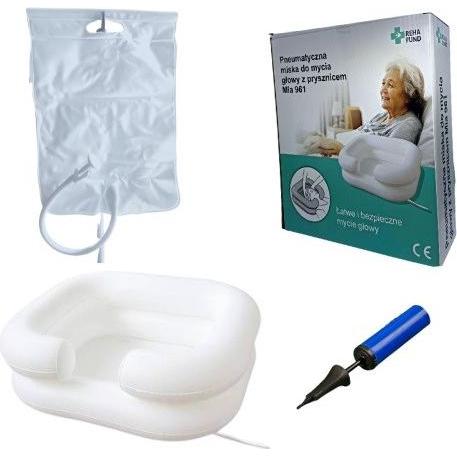 Reha Fund, Beauty Geschenkset, Aufblasbares Kopfwaschbecken und Dusche - Set