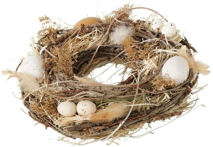 Boltze Home Boltze Osterkranz Pascua Natur, 25 x 7.5 cm, Verpackungseinheit