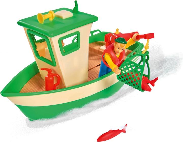 Actual product image Simba Sam Charlie's fishing boat with figure