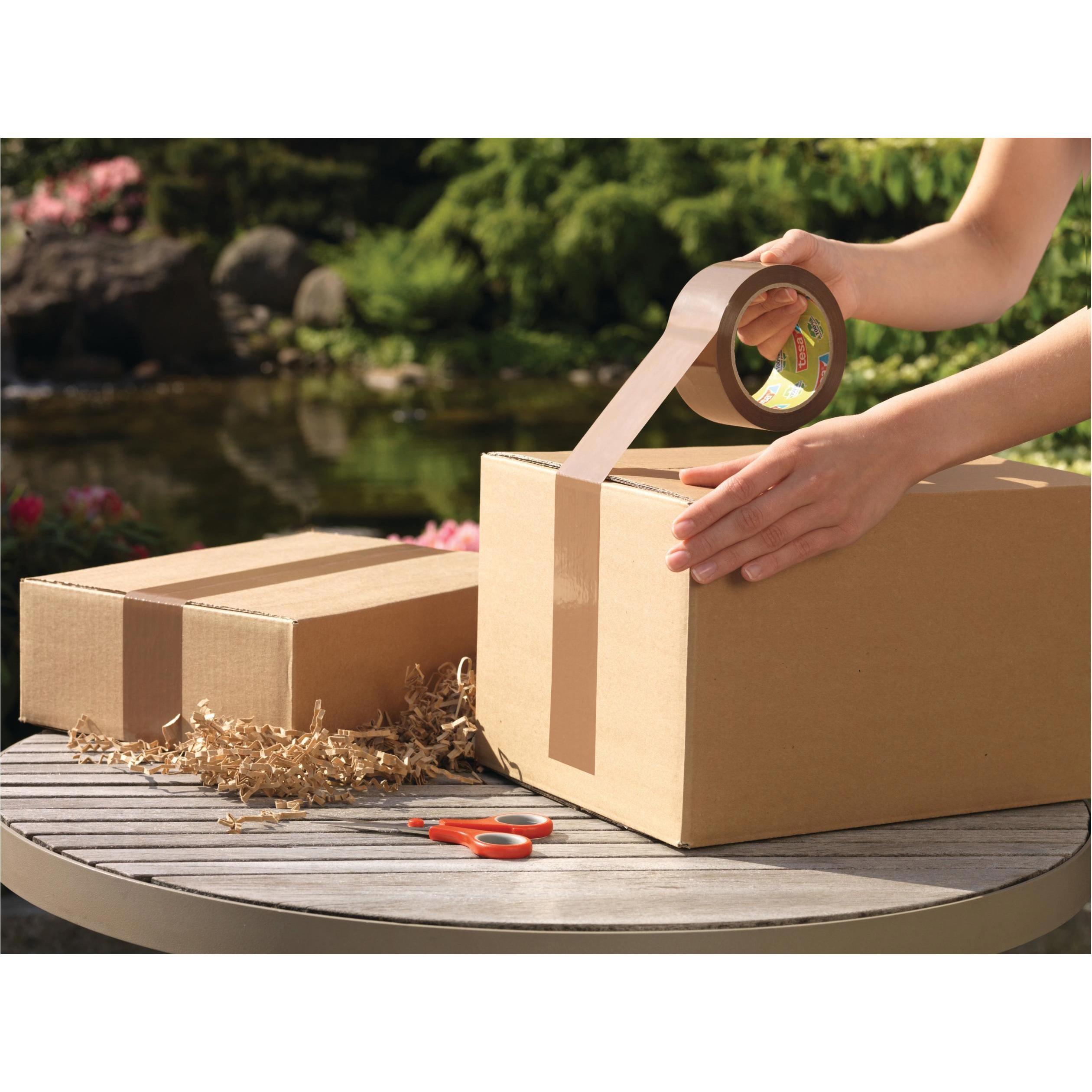 Thumbnail - tesa, Klebeband, tesapack ECO & STRONG Paketband - Umweltschonendes Packband aus 100 % recyceltem Kunststoff (50 mm)