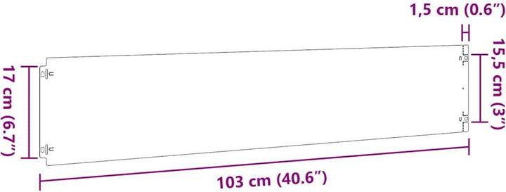 Produktbild vidaXL Rasenkante (103 cm)