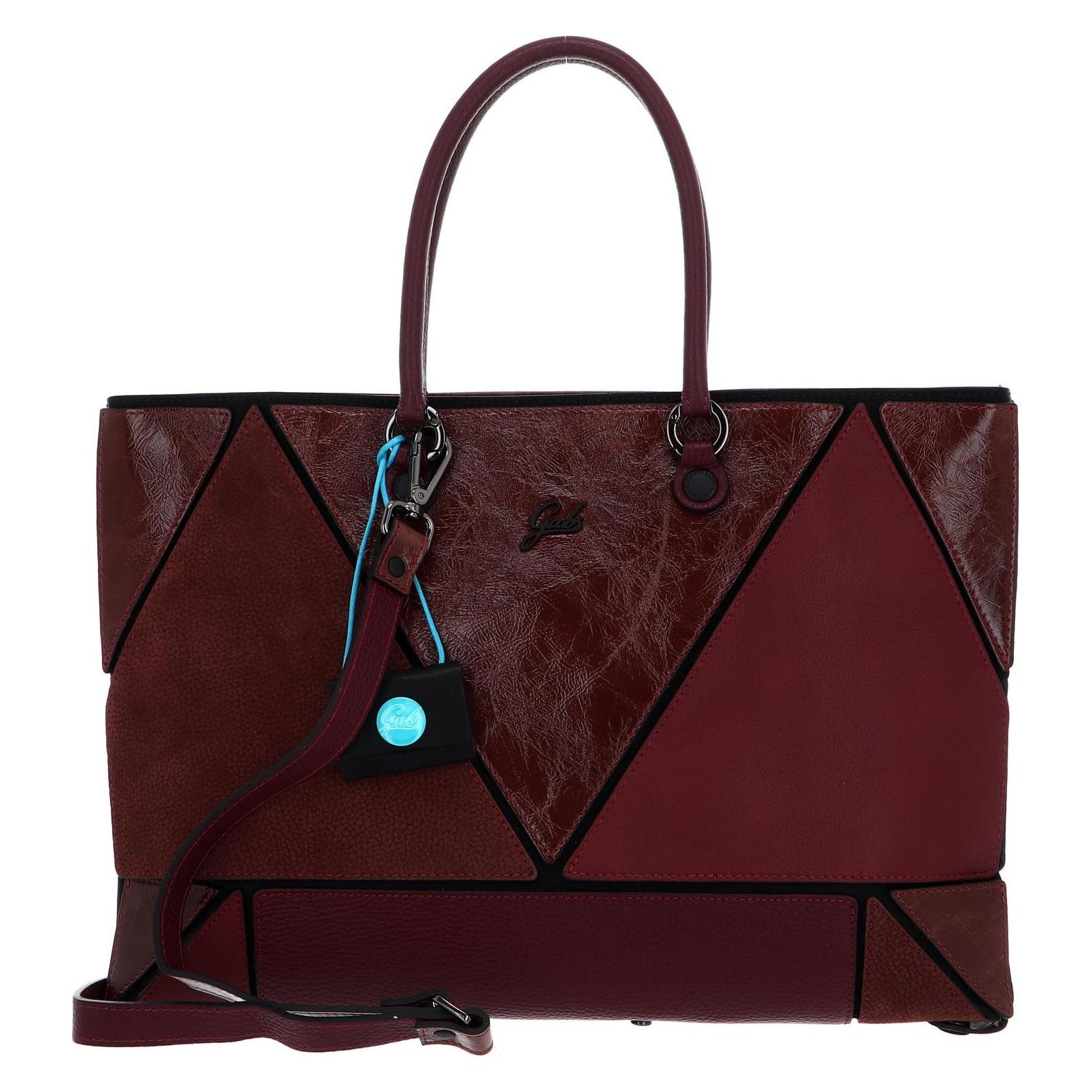 Gabs, Damen, Handtasche, Rioko Momu Sendai Black Shoulder Bag, Rot